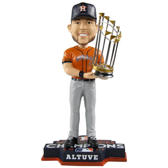 Jose Altuve Astros 2017 World Series Champions Rare Orange Jersey Bobblehead MLB