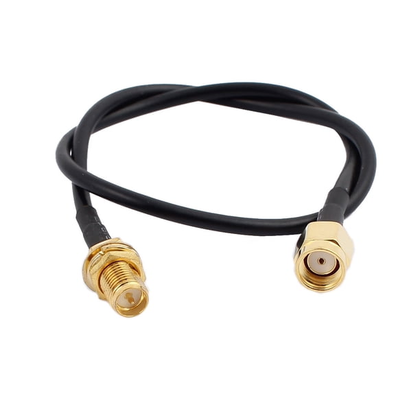 Cable de extensión de antena RG174 de 30 cm/1 pie, con conector RP-SMA hembra a RP-SMA macho