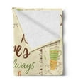 thumbnail image 2 of Tea Soft Flannel Fleece Throw Blanket, There is Always Time for Tea Inspirational Words Earl Grey Chamomile Green Tea Pots, Cozy Plush for Indoor and Outdoor Use, 70" x 90", Multicolor, by Ambesonne, 2 of 5