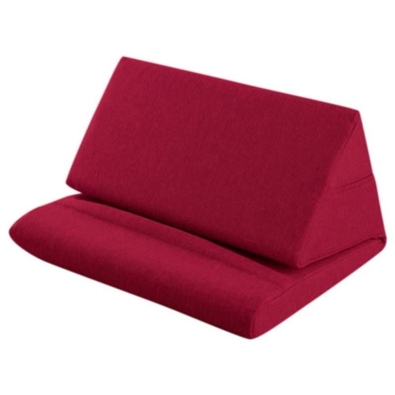 Tablet Stand Pad Smartphone Pillow Multiangle Soft Pillow Flip Stand For Crib Knee/Desk,Wine