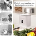 thumbnail image 4 of Bote de Basura Colgante Cubo para Cocina - 7L Cubo de Basura de Pared, Bote de Basura de Cocina con Tapa, pare Baño, Dormitorio, Oficina (Blanco), 4 of 4