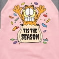 thumbnail image 3 of Garfield - Tis The Season - Toddler And Youth Girls Raglan Graphic T-Shirt, 3 of 5