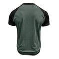 thumbnail image 5 of ZZwxWA Mens Henley Raglan Short Sleeve T-Shirt Casual Slim Fit Jersey Baseball T Shirts Workout Gym Golf Henley Tee Tops up to 65% Off, 5 of 6