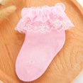thumbnail image 4 of CPNG Baby Boys Girls Turn Cuff Bottie Elegant Double Layer Lace Ruffle Socks Cotton Baby Comfortable and Trendy Socks for Infant Toddler, 4 of 4
