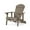 Gray, variant on Kono Outdoor Acacia Wood Reclining Adirondack Chair with Footrest, Gray
