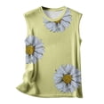 thumbnail image 4 of Mode Femmes Impression Casual V-Cou Manches Courtes T-shirt Tops Floral Print Femmes Tops Gradient Couleur Femmes Tops, 4 of 4