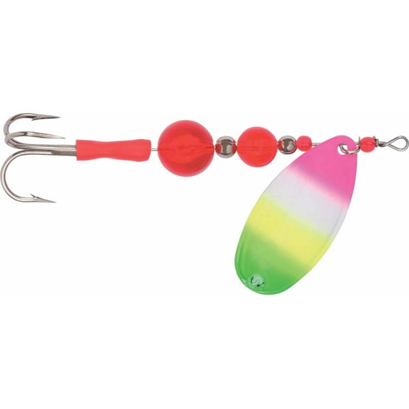 Yakima Bait Flash Glo Casting Spinner, 5/8 oz, Rainbow