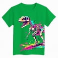 thumbnail image 4 of NOLDARES Boys Basic Tees 5-16 Years Cotton Short Sleeve Crewneck T Shirts Teen Boys Summer Clothes(Green,11-12 Years), 4 of 4