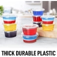 thumbnail image 3 of Simple Craft Jell-O Shot Cups with Lids Plastic Portion Cup Condiment Containers 2oz 200 Pack, 3 of 6