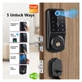 thumbnail image 3 of Door Lock, Tuya Smart Home Lock With APP Remotely Biometric Finrprint Smart Card Password Key Unlock Electronic Door Lock For Home ,Easy to Install, 3 of 7