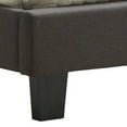 thumbnail image 2 of Benjara Fabric Upholstered California King Bed with Button Tufted Headboard, Gray, 2 of 5