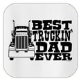 thumbnail image 2 of Trucker Shirt For Dad Best Truckin' Dad Ever Short Sleeve T-Shirt Medium White, 2 of 3