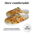 thumbnail image 6 of KLL Pumpkin And Sunflower Pattern Adult Unisex Cozy Slippers,Fuzzy Slip-on Slippers TPR Sole Slippers Comfort Plush Home Footwear for Indoor & Outdoor-11, 6 of 7