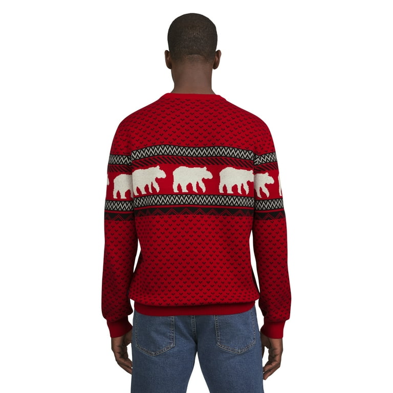 Chaps Mens Holiday Crew Neck Pullover Christmas Sweater Sizes S 2XL