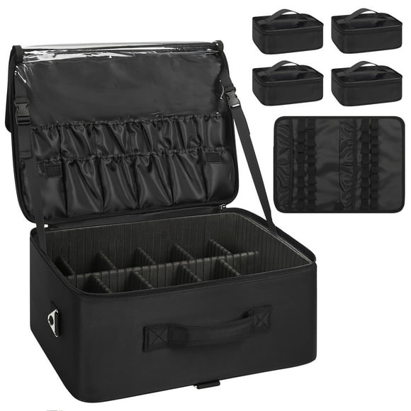 Estuche para cosméticos Relavel XL de 43 x 32 x 20 cm con bolsas transparentes