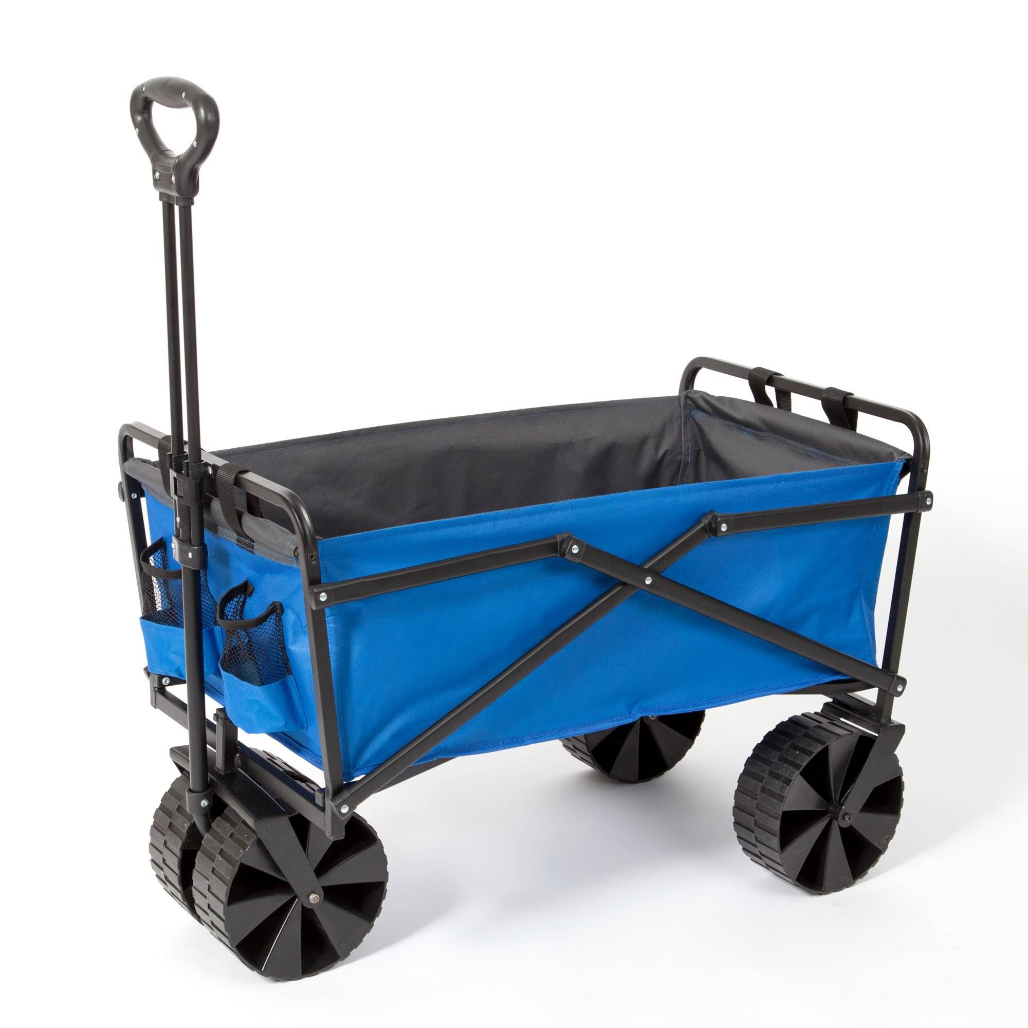 Blue Seina Manual 150 Pound Capacity Heavy Duty Folding Outdoor Utility Cart 