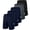 Black-Navy Blue-Dark Grey, variant on RPOVIG 5 Pack Men's Athletic Gym Shorts Running Quick Dry Workout Short