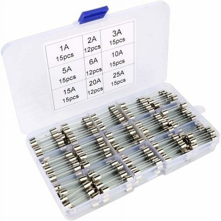 NESHO Fusible 5x25mm 100 Piezas Fusible De Tubo De Vidrio Flink Kits