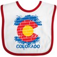 thumbnail image 3 of Inktastic Graffiti Colorado State Flag Boys or Girls Baby Bib, 3 of 4