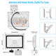 thumbnail image 2 of Luz de inundación de 30W para exteriores, luz LED de seguridad, luz de punto, luz con sensor para terraza de jardín, 2 of 5