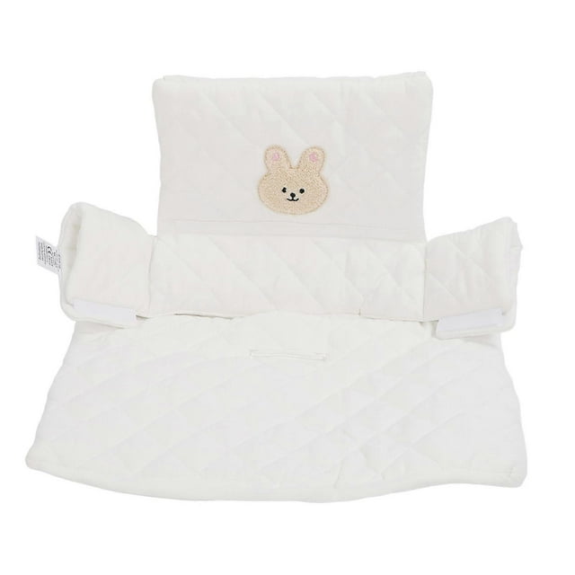 Baby High Chair Cushion Waterproof Nylon Seat and Back Protection Pads Comfortable Kids Dining Chair Cushion Bunny