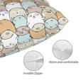 thumbnail image 3 of KLL Lovely Bear Pillow Covers Envelope Closure,Super Soft and Cozy Fuzzy Fleece Pillow Case Cover (No pillow core）, 3 of 5