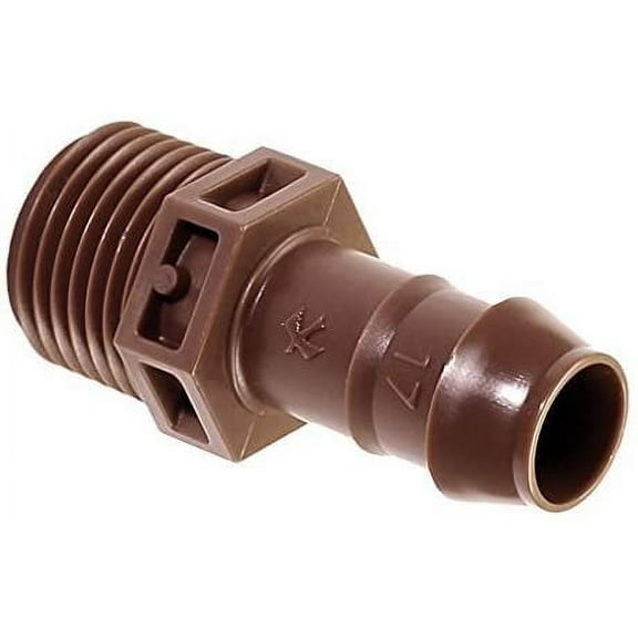 Xcdiscount Adaptador PVC Para Riego Por Goteo Tubing, PVC Pipe To Drip Irrigation Adapter - 1/2 In