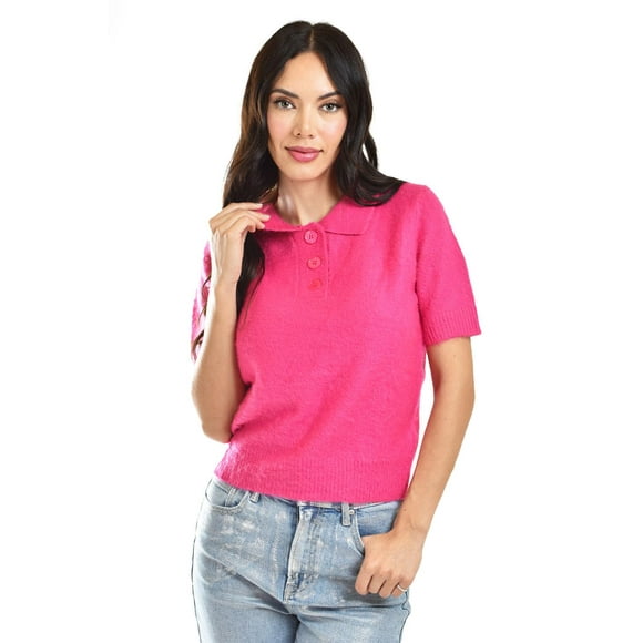 Blusa de punto tipo polo Roman Fashion /Juvenil, 3056 (Fiusha) fucsia CH