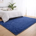 thumbnail image 7 of Softlife Stylish Soft Shaggy Velvet Carpet for Living Room/Bedroom, Fluffy Rugs,6' x 9',Dark Blue, 7 of 7