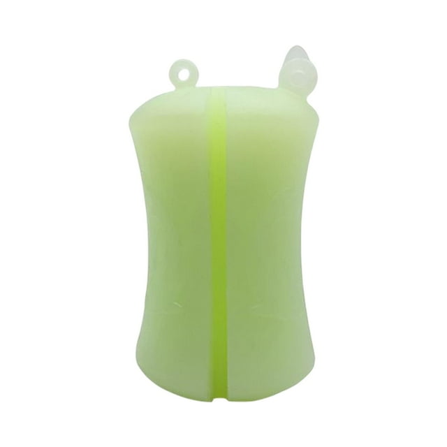 koolsoo Canne à Pêche Fixe Boule Caoutchouc Résistant à l'Usure Réutilisable Pêche Pôle Clip Lagerung Vert Clair