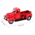 thumbnail image 4 of Modelo de camión grande de coche, decoración navideña coleccionable para niños (con árbol de Navidad), rojo, 4 of 9