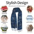 thumbnail image 6 of Shawl Wraps for Women - golden star blue starry sky Oversized Fall Winter Fashion Blanket Scarf for Women, 6 of 6