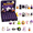 C, variant on THOPBPRK 8pc Princess Stickers for Festival Performance, Decorative Forehead Decals for Dress Up Makeup, Temporary Jewelry for Parties and Holidays