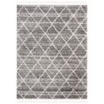 thumbnail image 4 of SAFAVIEH Melrose Bristol Geometric Diamonds Shag Area Rug, Grey/Ivory, 6'7" x 6'7" Round, 4 of 5