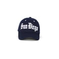 thumbnail image 1 of City Caps Olde English Adjustable Baseball Hat - San Diego - Navy, 1 of 2