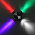 thumbnail image 3 of Inteprter Moderna lámpara LED de pared de 4 colores, lámpara de techo de aluminio, decoración para interiores y exteriores, 4 cabezales, 4 W, CA 85-265 Iluminación y accesorios No.1 Inteprter HA024782-01, 3 of 6