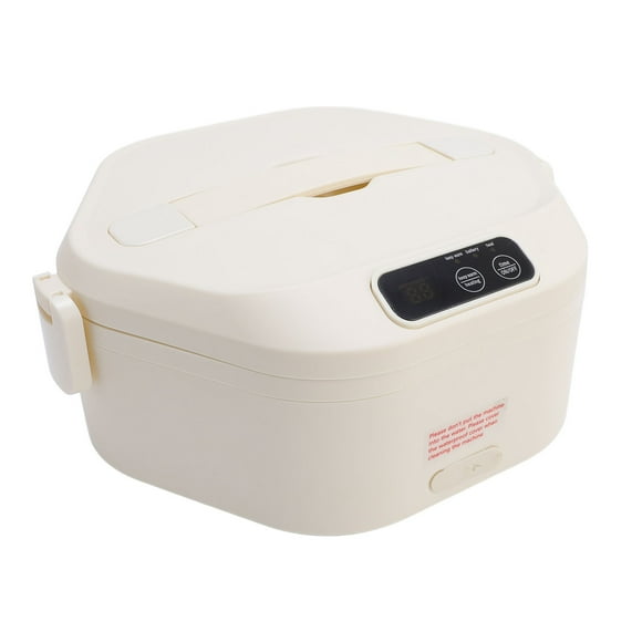 Innovative Design Easy to Heat Food Anytime Anywhere Electric Lunch Box Heater with Porcelain Interior Cordless Battery Powered Portable Food Timer Heater