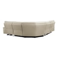 thumbnail image 6 of Lexicon Maroni 6-piece Contemporary Leather Modular Reclining Sectional in Beige, 6 of 9