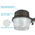 thumbnail image 3 of TORCHSTAR 40W Dusk to Dawn LED Area Light, 3000K Warm White Outdoor Security Floodlight, Photocell Included, ETL Listed for Yard Patio, Bronze, 5 Years Warranty, Pack of 2, 3 of 7