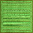 thumbnail image 1 of Ahgly Company Indoor Square Abstract Green Modern Area Rugs, 4' Square, 1 of 4