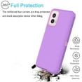 thumbnail image 5 of Takfox 3-in-1 Heavy Duty Bumper Cell Phone Case for Motorola Moto G Power 5G 2024, Purple, 5 of 8