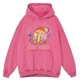 thumbnail image 4 of Sudadera con capucha para hombre, estilo retro desgastado, con estampado de flores y hongos, estilo urbano, 100 % algodón, holgada y de gran tamaño, 4 of 5
