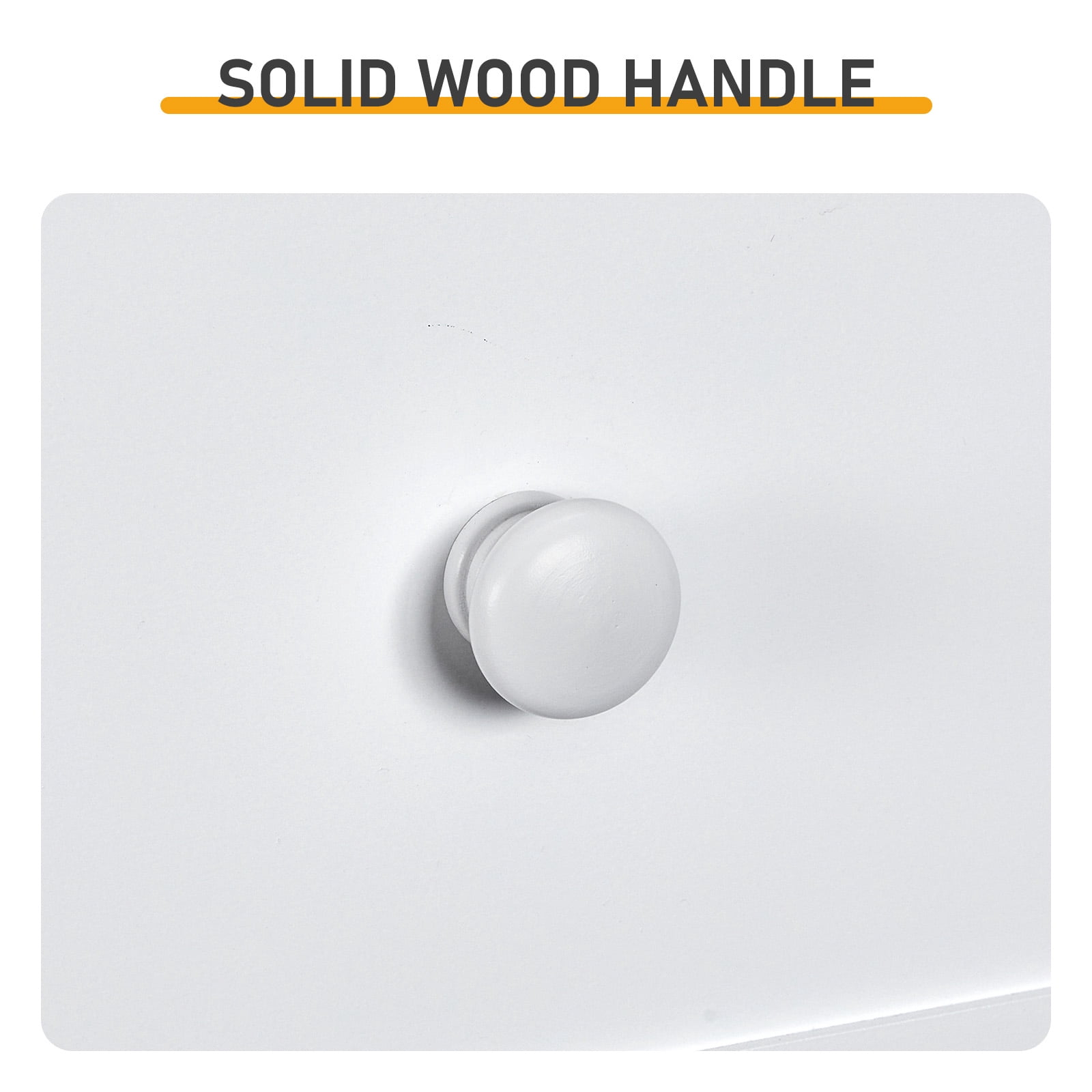 5-Drawer Cabinet with Solid Wood Veneer, White, 31.3 x 15.55 x 47.24 in