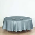 thumbnail image 2 of Efavormart 108 Inch Satin Round Tablecloth, Washable Linen Table Cover, Decorative Silky Fabric for Wedding, Party, Banquet Events - Dusty Blue, 2 of 10