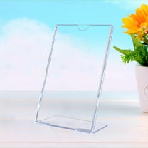 6pcs L Shape Slanted Sign Holders Desktop Photo Paper Menu Holder Display Stand