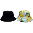 thumbnail image 5 of Bonnet de Pêcheur à Motif Banane à Imprimé Fruits Bonnet Empaquetable Réversible d'Été, 5 of 5