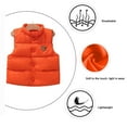thumbnail image 5 of LANBAOSI Boy Puffer Vest Toddler Winter Down Vest Lightweight Sleeveless Jacket 3-4T, 5 of 7