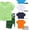 B, variant on Kids Blank Summer Outfits Unisex Soft Breathable Solid Color Crewneck Short Sleeve Pullover Tee and Active Shorts 2pc Pack
