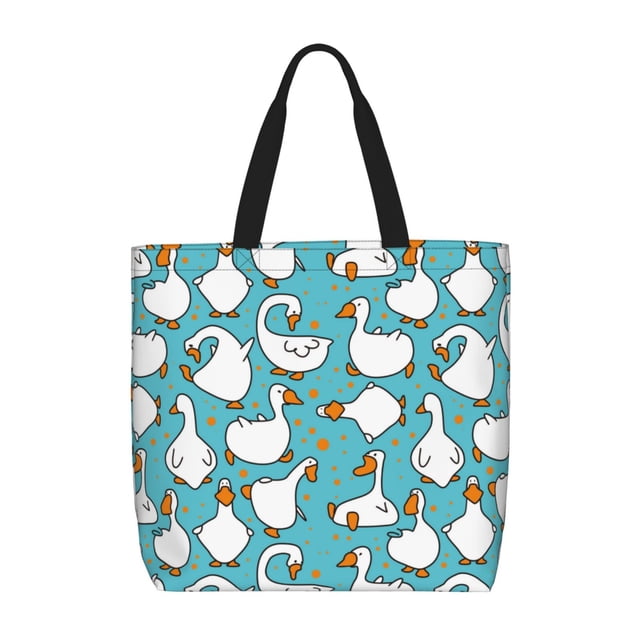 Easygdp Cartoon Funny Goose Bolsa Tote para Mujer, Bolso de Hombro para Trabajo, Playa, Viajes, Compras y Supermercado