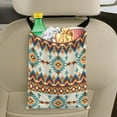 thumbnail image 5 of Yuyamidu Aztec Ethnic Geometric Car Trash Bag Hanging Car Rubbish Holder Collapsible Automotive Garbage Container Bin Portable Car Gabage Bag Car Decoration Accessories, 5 of 7
